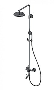 Душевая система WONZON & WOGHAND STEAM, Темный графит (WW-88739008-BGM) купить в интернет-магазине сантехники Sanbest