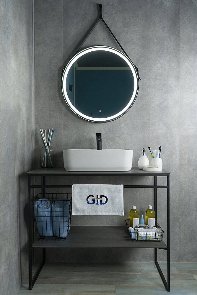 Раковина накладная Gid Geometrico 52 N9445 51155 белая купить в интернет-магазине Sanbest