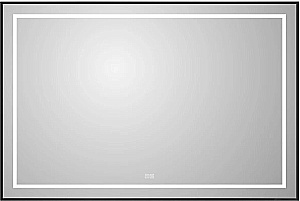 Зеркало BelBagno Kraft SPC-KRAFT-1000-800-LED-TCH-WARM-NERO черный в ванную от интернет-магазине сантехники Sanbest