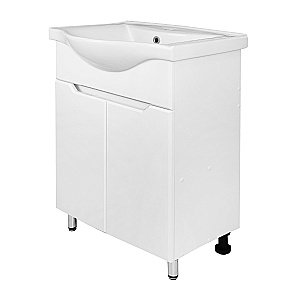 Тумба с раковиной Loranto Палермо CS00092518 50Н белая для ванной в интернет-магазине Sanbest