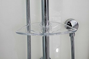 Душевая кабина Esbano Elegancia ES-108CKRB 100x80 стекло матовое/профиль белый купить в интернет-магазине Sanbest