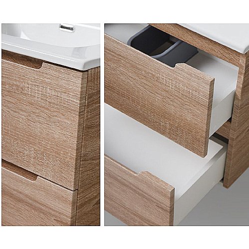 Тумба с раковиной Belbagno ETNA 80 rovere bianco для ванной в интернет-магазине Sanbest