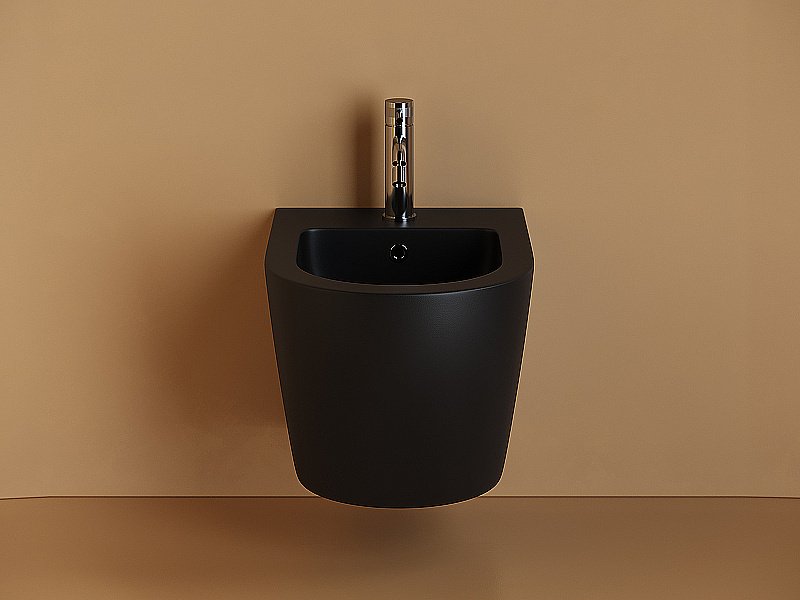 Биде Ceramica Nova Uno CN11002MB черное матовое купить в интернет-магазине Sanbest