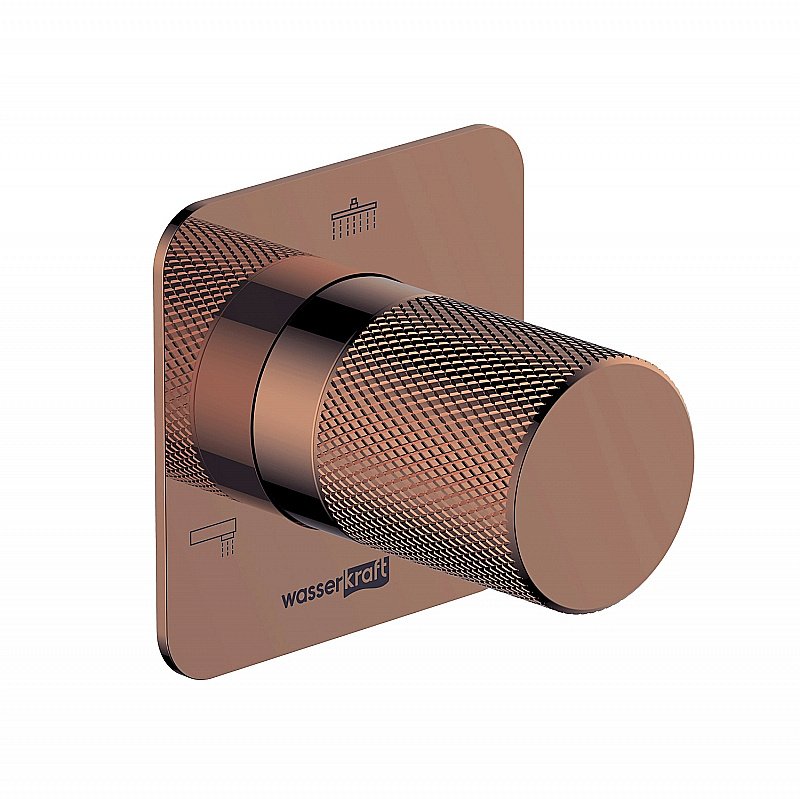 Дивертор Wasserkraft Paar A310 3 выхода, розовое золото для смесителя в интернет-магазине сантехники Sanbest