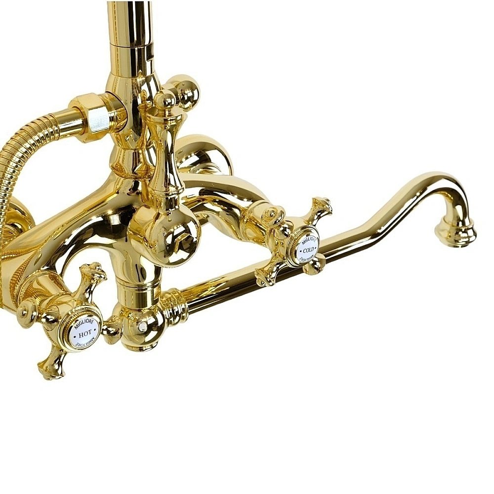 Душевая система Migliore PRESTIGE 32783 золото купить в интернет-магазине сантехники Sanbest