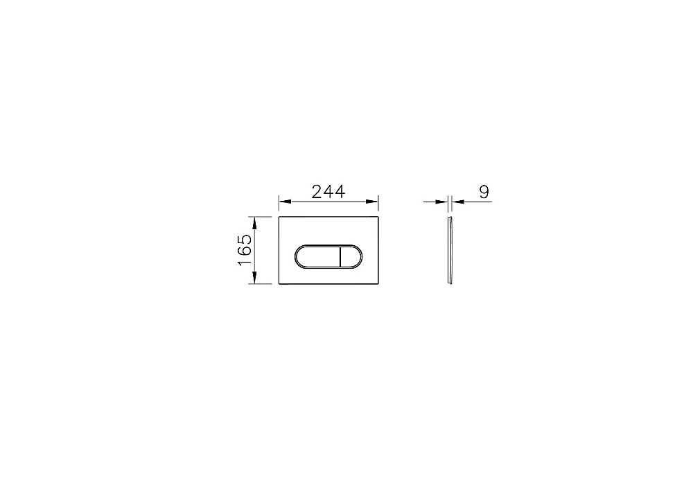 Унитаз подвесной VitrA Shift 9855B003-7206 с инсталляцией, с сиденьем микролифт, безободковый, белый/клавиша хром купить в интернет-магазине Sanbest