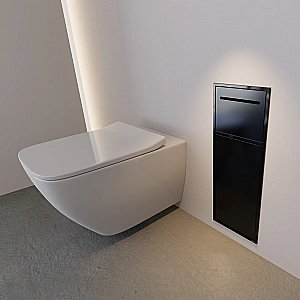 Скрытая настенная ниша Abber Nischen AN3008MB черная матовая купить в интернет-магазине сантехники Sanbest