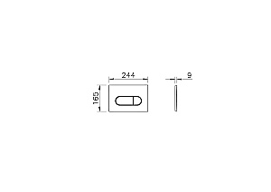 Унитаз подвесной VitrA Shift 9855B003-7206 с инсталляцией, с сиденьем микролифт, безободковый, белый/клавиша хром купить в интернет-магазине Sanbest