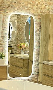 Зеркало с подсветкой Art&Max FORLI AM-For-700-1500-DS-F в ванную от интернет-магазине сантехники Sanbest