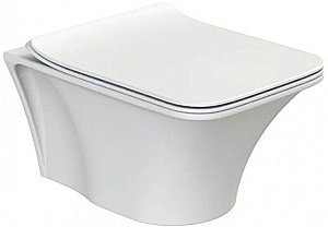 Унитаз Boheme Mirage 965-W белый глянцевый, безободковый купить в интернет-магазине Sanbest