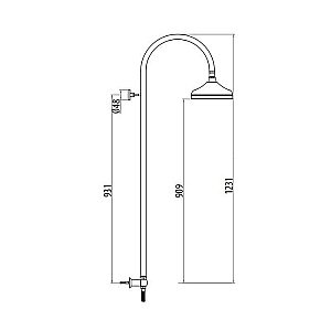 Душевая система Gattoni Programma doccia 4290/PDV0br бронза купить в интернет-магазине сантехники Sanbest