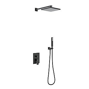 Душевая система Berges VENTAS 73002 черная матовая купить в интернет-магазине сантехники Sanbest