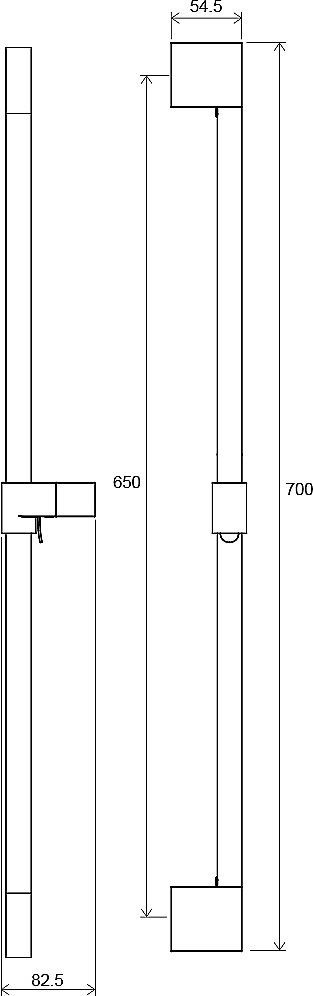 Душевая штанга Ravak X07P638 черная матовая купить в интернет-магазине сантехники Sanbest