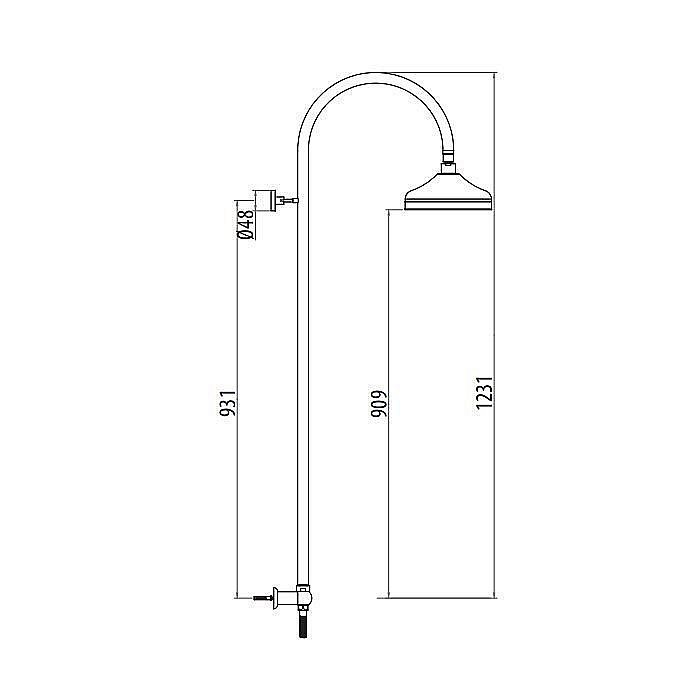 Душевая система Gattoni Programma doccia 4290/PDV0br бронза купить в интернет-магазине сантехники Sanbest