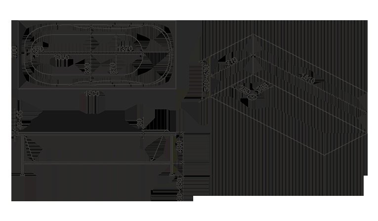 Ванна акриловая BAS Ибица 150x70 с каркасом купить в интернет-магазине Sanbest