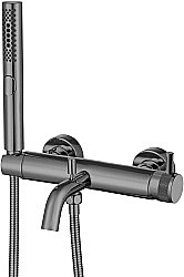 Смеситель для ванны Allen Brau Priority 5.31D10-MG графит брашированный купить в интернет-магазине сантехники Sanbest