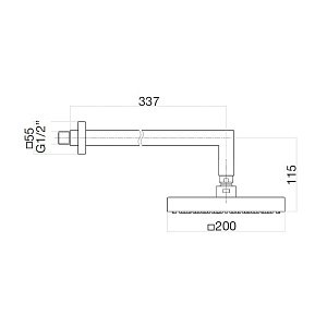 Верхний душ Webert SHOWER SET AC0840740 белый матовый купить в интернет-магазине сантехники Sanbest