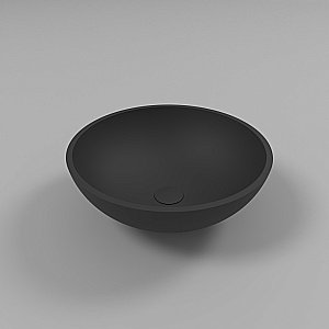 Раковина накладная WhiteCross Cornelian 43 0714.043043.201 черная матовая купить в интернет-магазине Sanbest