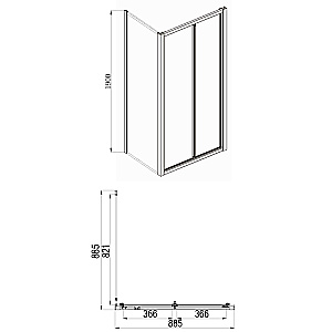 Душевой уголок Azario Toronto 90х90 R AZ-NAA1432B стекло прозрачное/профиль серебро купить в интернет-магазине Sanbest
