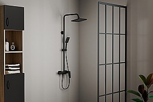 Душевая система Rush Thira TR3635-50Black черная матовая купить в интернет-магазине сантехники Sanbest