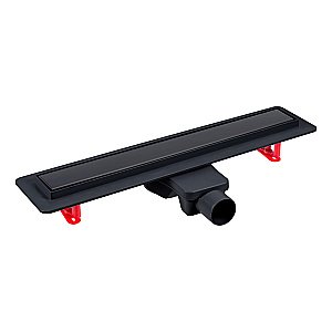 Душевой лоток BERGES Optim Line Black 800 095508 матовый черный купить в интернет-магазине Sanbest