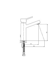Смеситель для раковины GPD TULIO MLB135 купить в интернет-магазине сантехники Sanbest