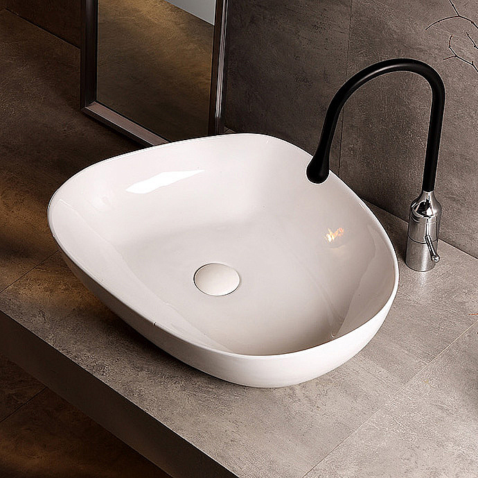 Раковина Abber Bequem 56,5 AC2124 белая купить в интернет-магазине Sanbest