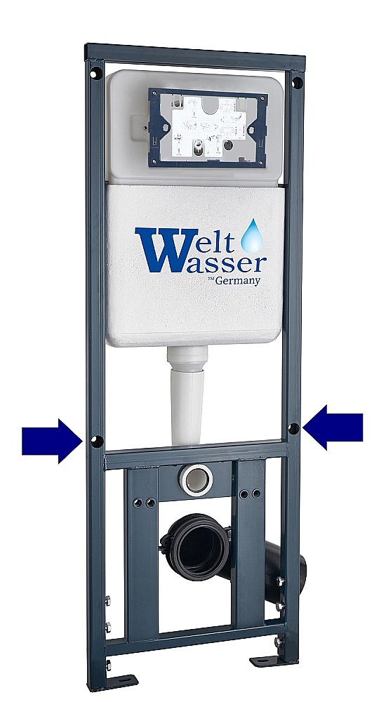 Унитаз с инсталляцией WeltWasser MARBERG 410 + NESENBACH 004 GL-WT + MAR 410 RD-WT купить в интернет-магазине Sanbest