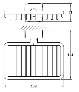 Мыльница-решетка FBS Esperado ESP 050 купить в интернет-магазине сантехники Sanbest