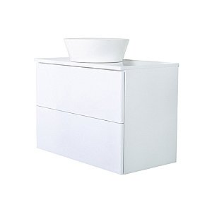 Тумба с раковиной Orange Otto Ot-75TuMDF+B08-360W 75 белая для ванной в интернет-магазине Sanbest