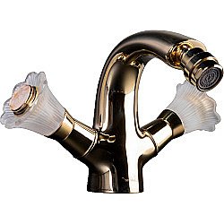 Смеситель для биде Boheme Camelia 296 золото купить в интернет-магазине сантехники Sanbest