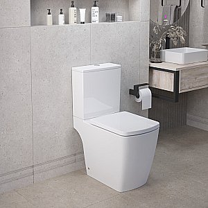 Унитаз Ambassador Kingston 147K19002RS безободковый, с бачком, с крышкой микролифт, белый купить в интернет-магазине Sanbest