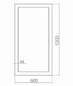 Зеркало MIXLINE Феникс 537431 60 в ванную от интернет-магазине сантехники Sanbest