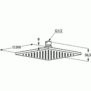 Верхний душ Kludi A-QA 6442505-00 хром купить в интернет-магазине сантехники Sanbest