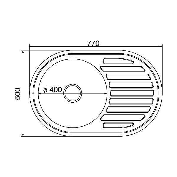 Мойка кухонная MIXLINE ML 532304 хром купить в интернет-магазине сантехники Sanbest