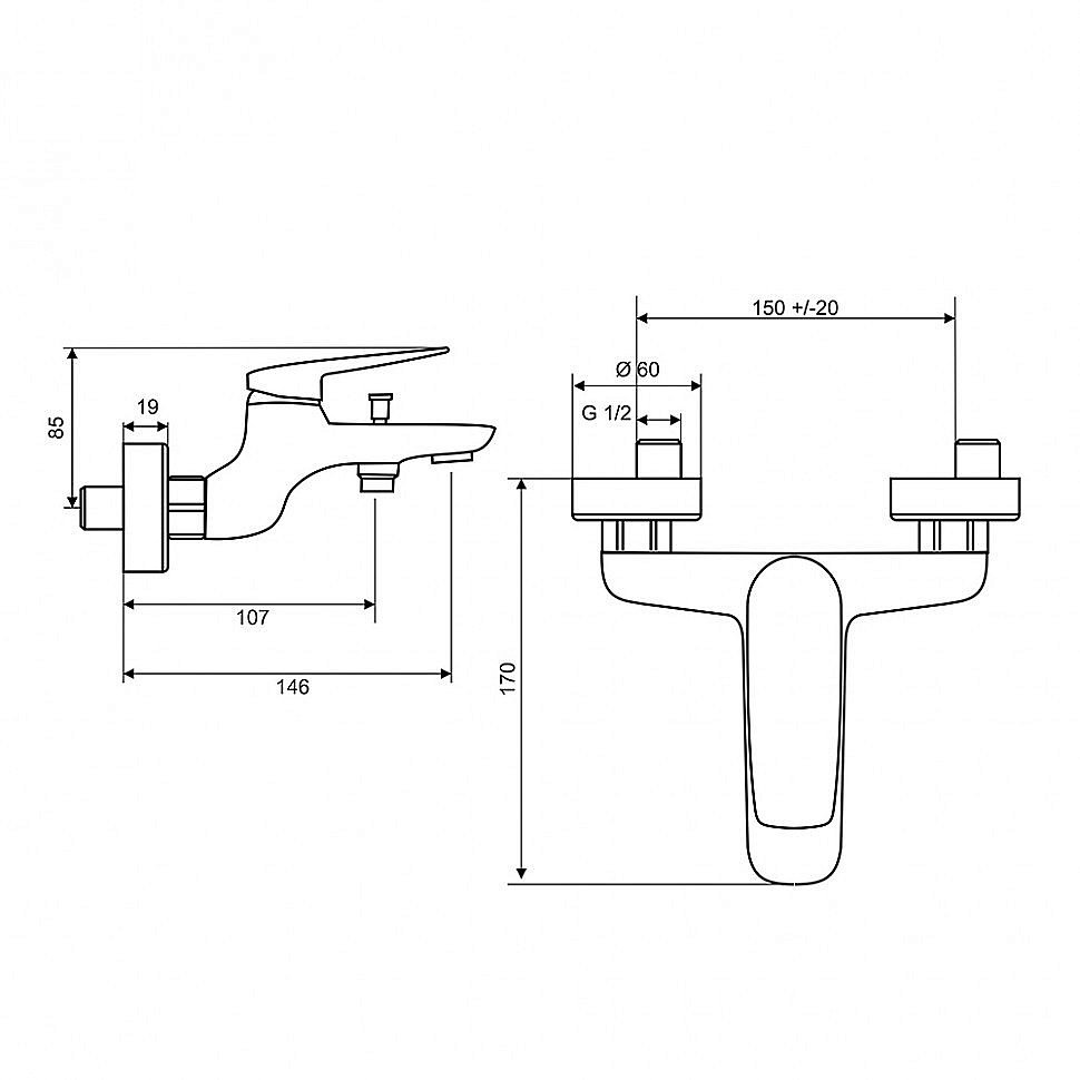 Набор смесителей Paini Laguna 3в1 LACRSET4 хром купить в интернет-магазине сантехники Sanbest
