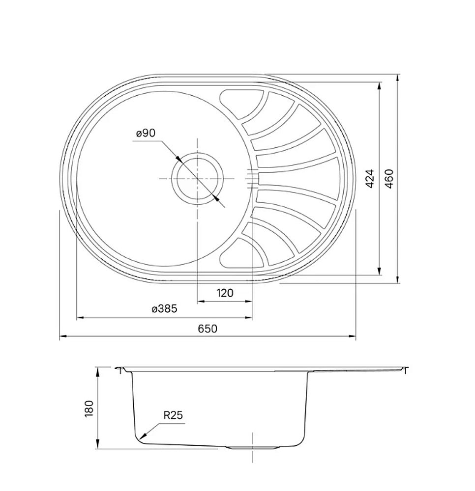 Кухонная мойка Iddis Suno SUN65SDi77 65 сатин купить в интернет-магазине сантехники Sanbest