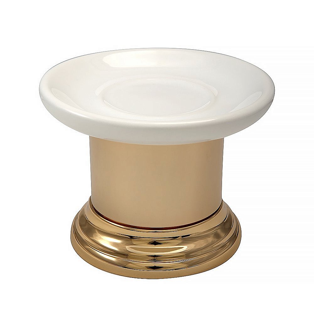 Мыльница Migliore Mirella 17309 белая керамика/золото купить в интернет-магазине сантехники Sanbest