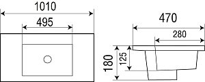 Раковина WeltWasser DEILBACH 7506-100 белый глянец купить в интернет-магазине Sanbest