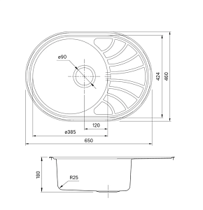 Кухонная мойка Iddis Suno SUN65SDi77 65 сатин купить в интернет-магазине сантехники Sanbest