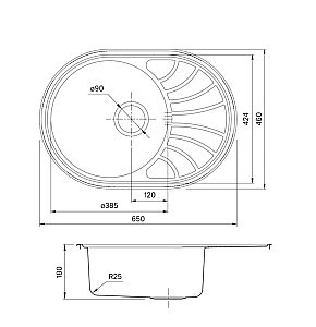 Кухонная мойка Iddis Suno SUN65SDi77 65 сатин купить в интернет-магазине сантехники Sanbest