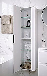 Шкаф-пенал Aqwella Accent 35 дуб золотой для ванной в интернет-магазине сантехники Sanbest