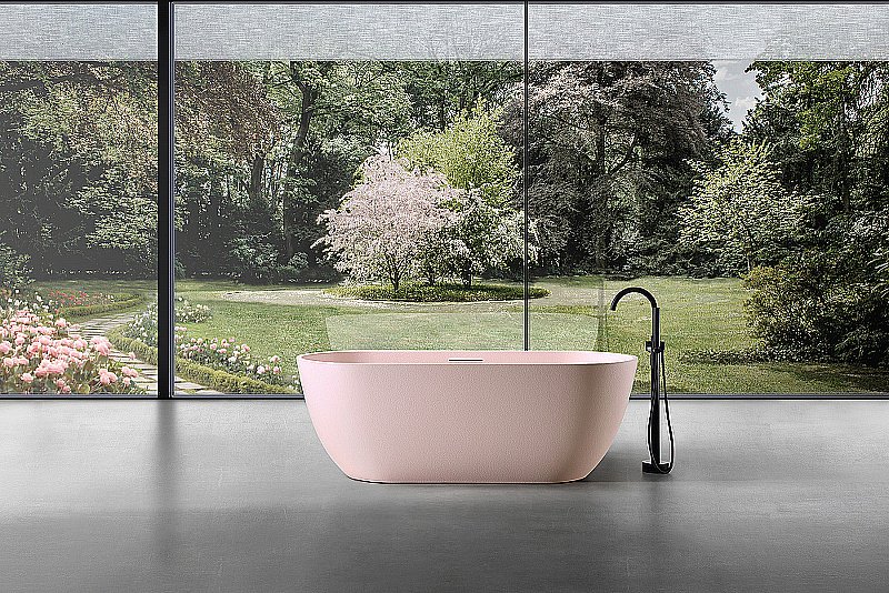 Ванна Abber Frankfurt 170x75 AM9941MP розовая матовая купить в интернет-магазине Sanbest