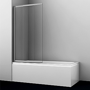 Шторка для ванны WasserKraft Tauber 64S02-80WS 80 стекло прозрачное/профиль никель купить в интернет-магазине Sanbest