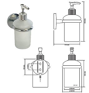 Диспенсер Bemeta Alfa 102408022 купить в интернет-магазине сантехники Sanbest