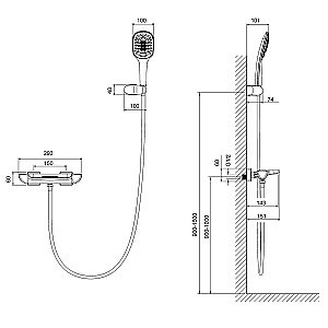 Смеситель для ванны Timo HELMI 4024/00-16Y хром/белый глянцевый купить в интернет-магазине сантехники Sanbest
