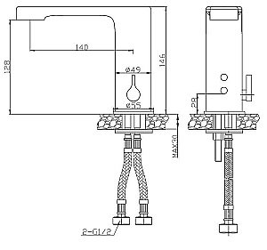 Смеситель для раковины Creavit ES2410 хром купить в интернет-магазине сантехники Sanbest