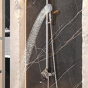 Душевая система Elghansa SATURN XQ 2309922-2T хром купить в интернет-магазине сантехники Sanbest