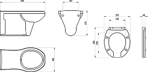 Унитаз Ravak Safe Rim X01930 белый, с крышкой микролифт, слив-торнадо купить в интернет-магазине Sanbest