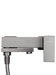 Смеситель для ванны с душем WONZON & WOGHAND CUBE, Темный графит (WW-88639016-BGM) купить в интернет-магазине сантехники Sanbest